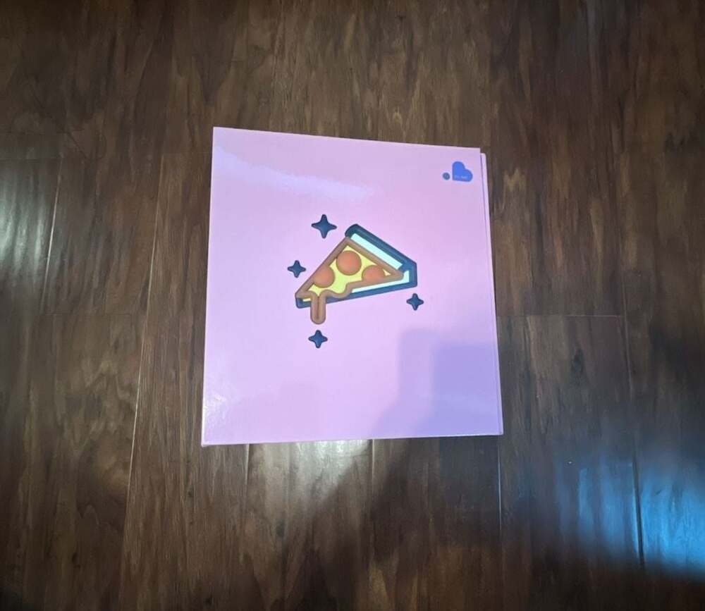 More Than Magic Light-Up Pizza Slice Pink 3-Ring Binder